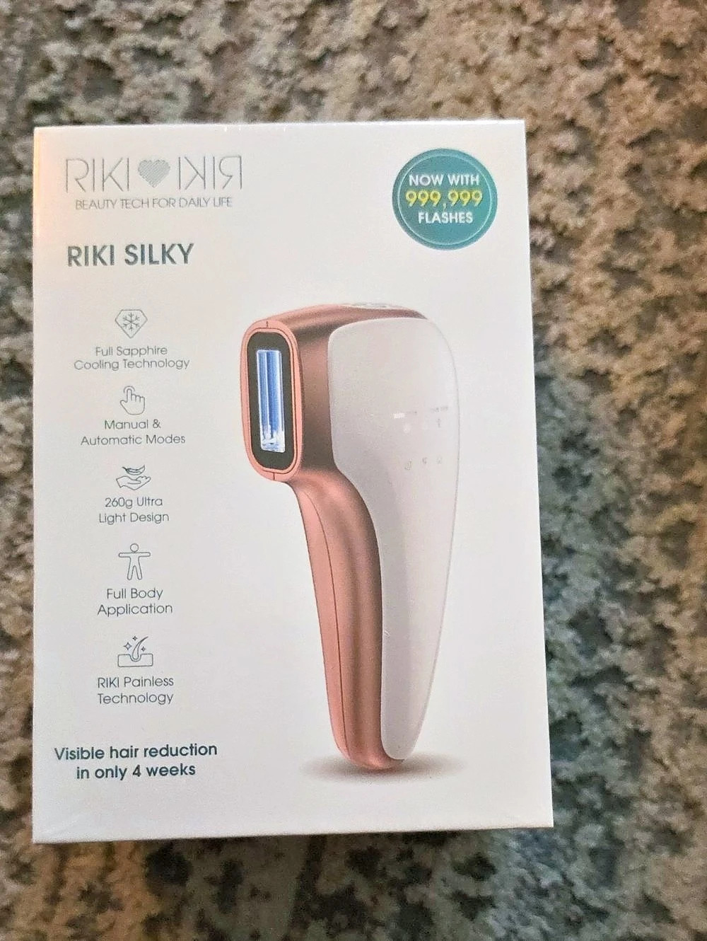 RIKI LOVES RIKI SILKY IPL Hair Removal Device in Pink NWT